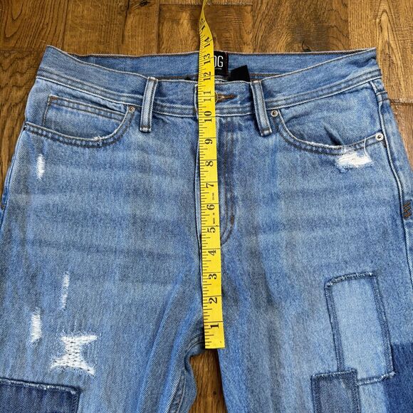 Urban Outfitters BDG Dad Slim Taper Fit Patchwork Jeans Mens 30x30 100% Cotton - Picture 4 of 7